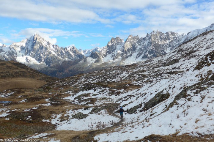 4th November, traverse to Aig des Houches. Perhaps winter is coming. It's not here yet though.