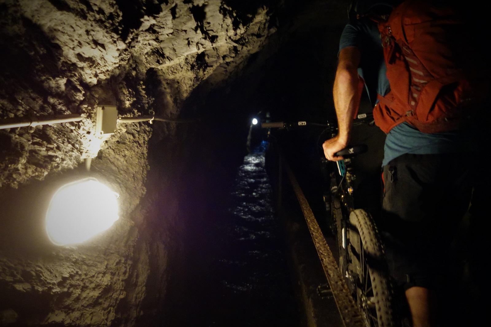 So when was the last time you started a ride at 3000m altitude and had to take a subterranean water way to get to the end of it?
