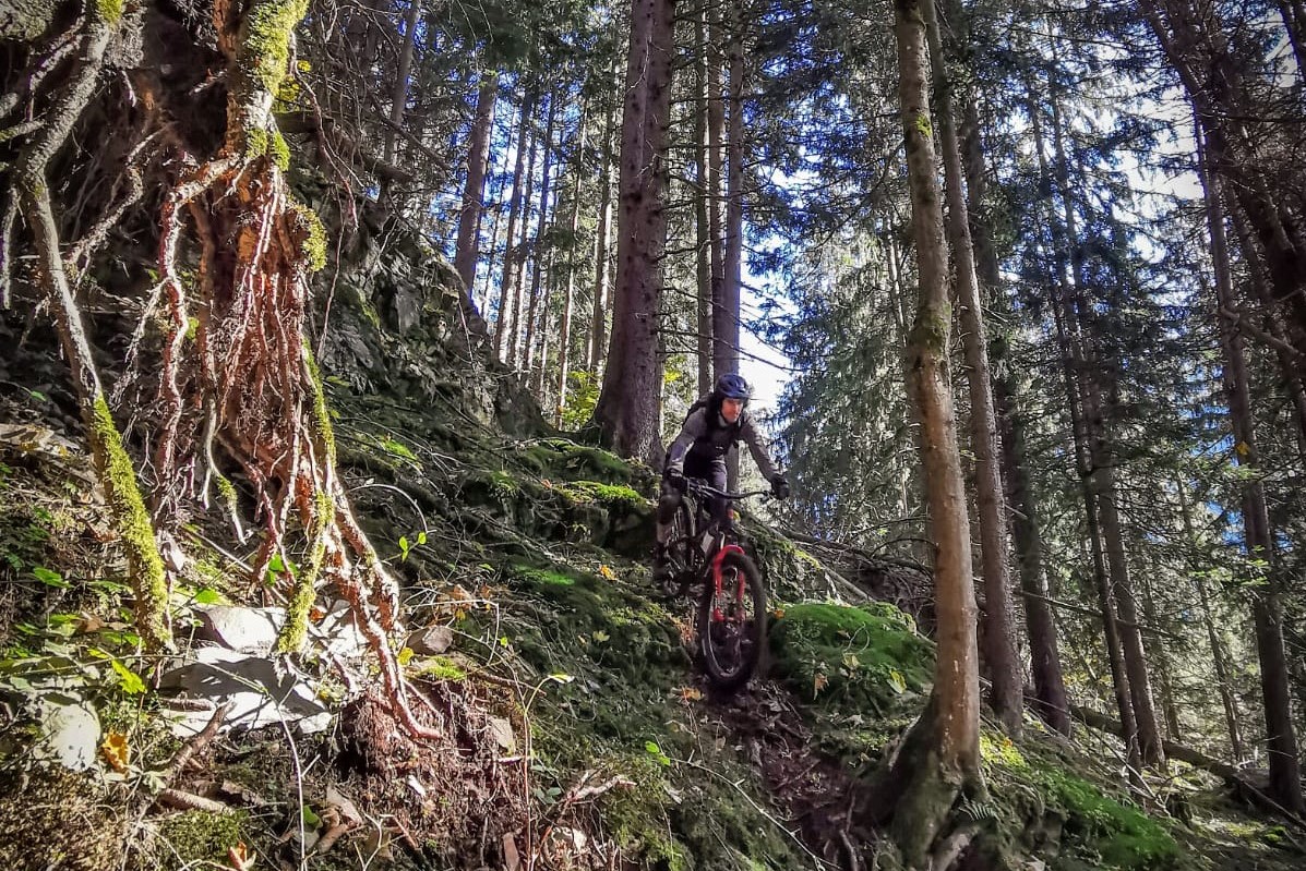 If you can dodge the hunters, autumn is a grand time to explore. Somewhere above Les Houches on a trail that didn't work out. Photo Toby Bradley.