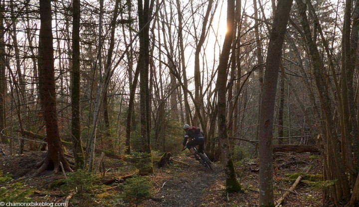 Spence has been dreaming about bikes all winter, seems to have kept his technique sharp.