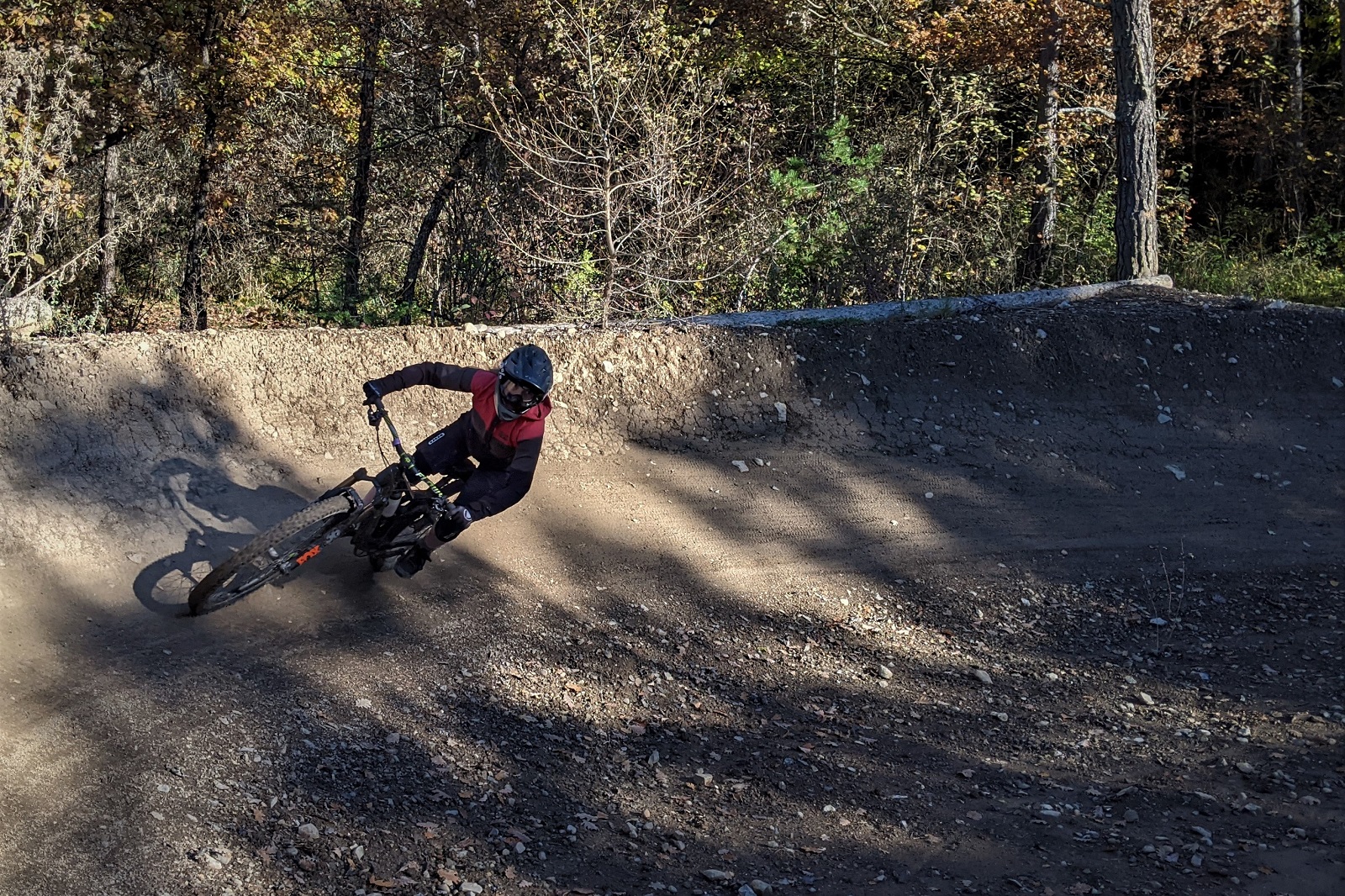 Whip it. Not just about jumps. There's berm things too.
