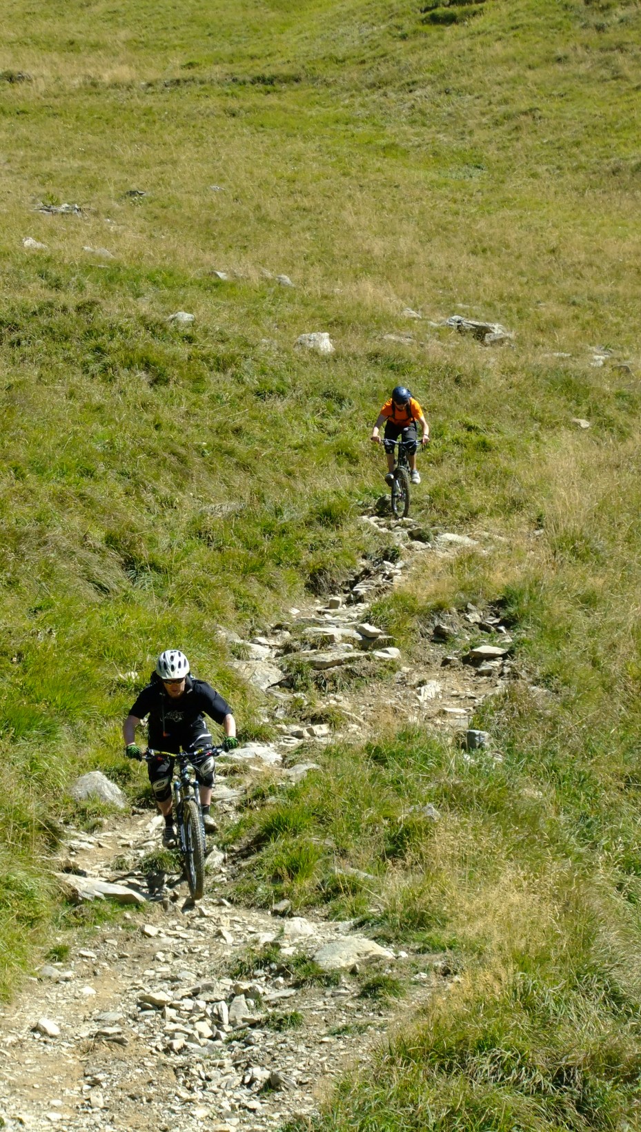 Col de Tricot descent, above chalets